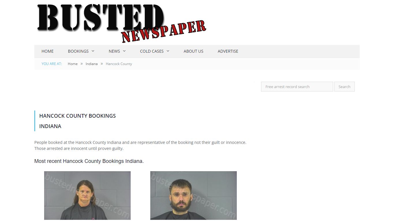 Hancock County, IN Mugshots - BUSTEDNEWSPAPER.COM